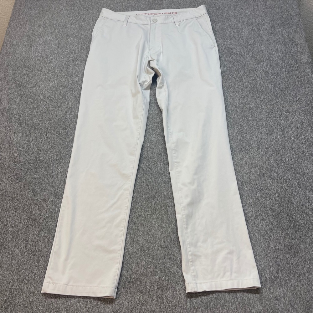 Rhone Commuter Pants Mens 31 Light Beige Straight Leg Performance Trousers